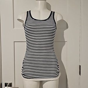 Y2K Energie layered stripe tank with built in layer